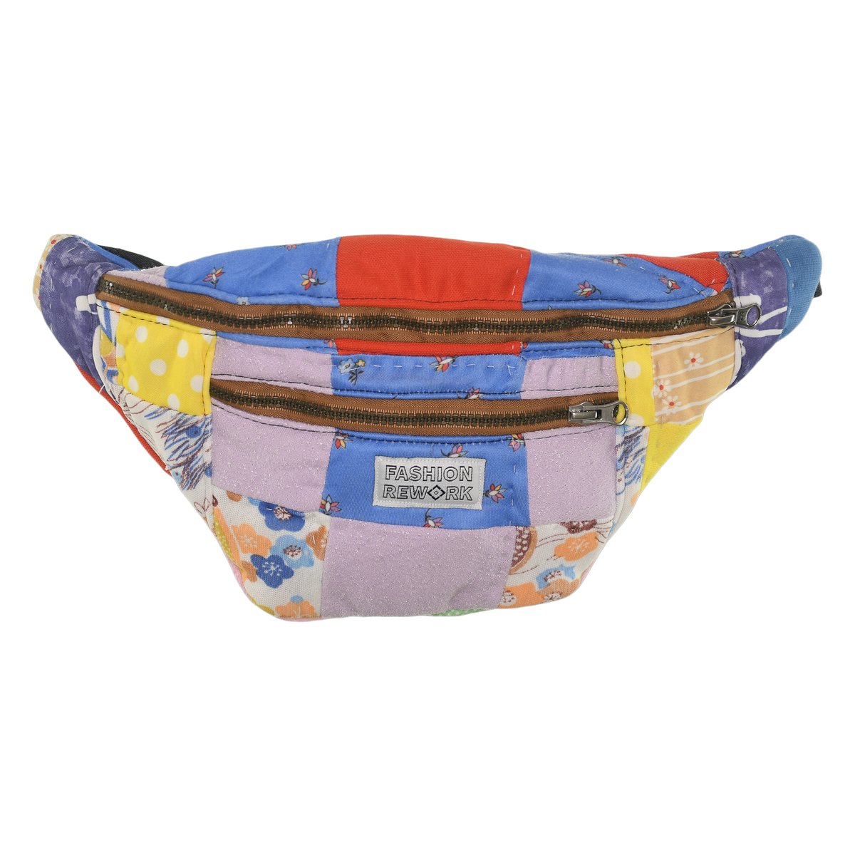 Patchwork Quilt Waist Bag | Colorblock Patchwork