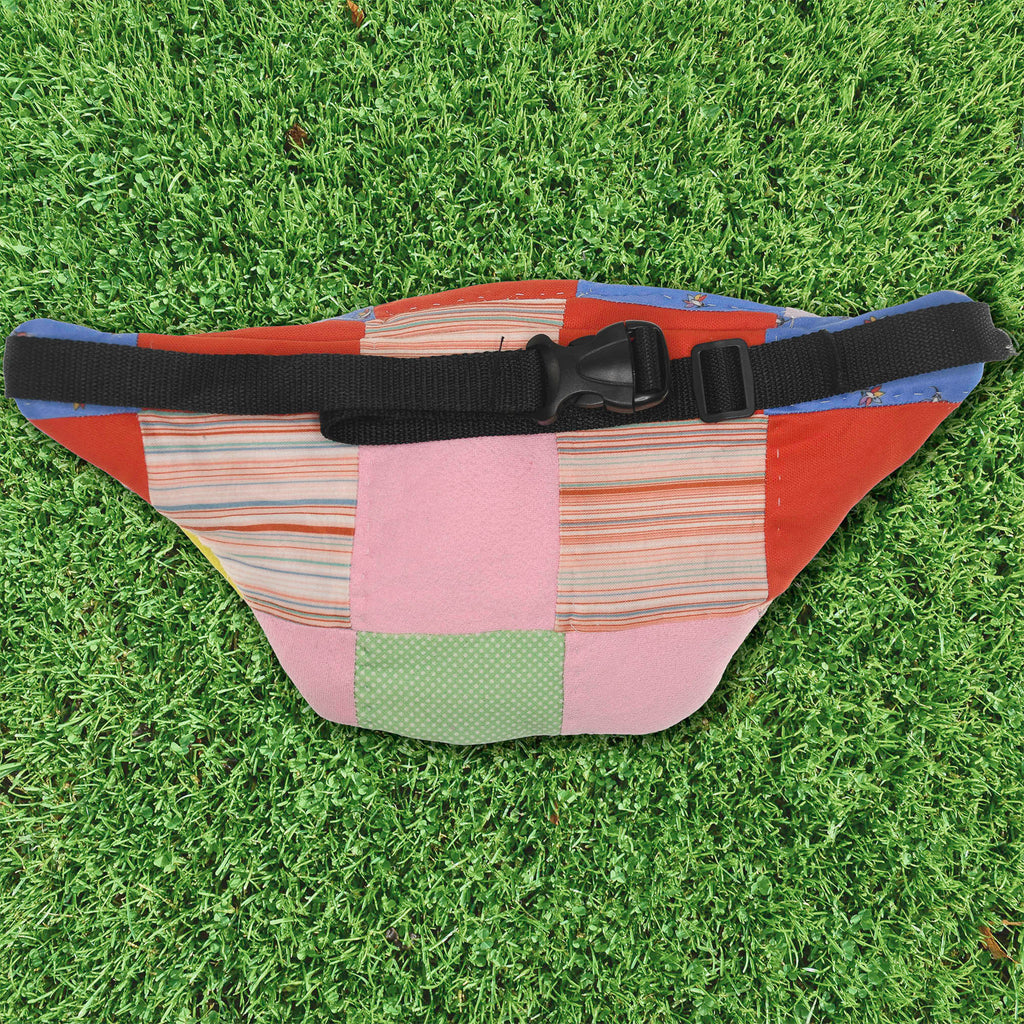 Patchwork Quilt Waist Bag | Colorblock Patchwork