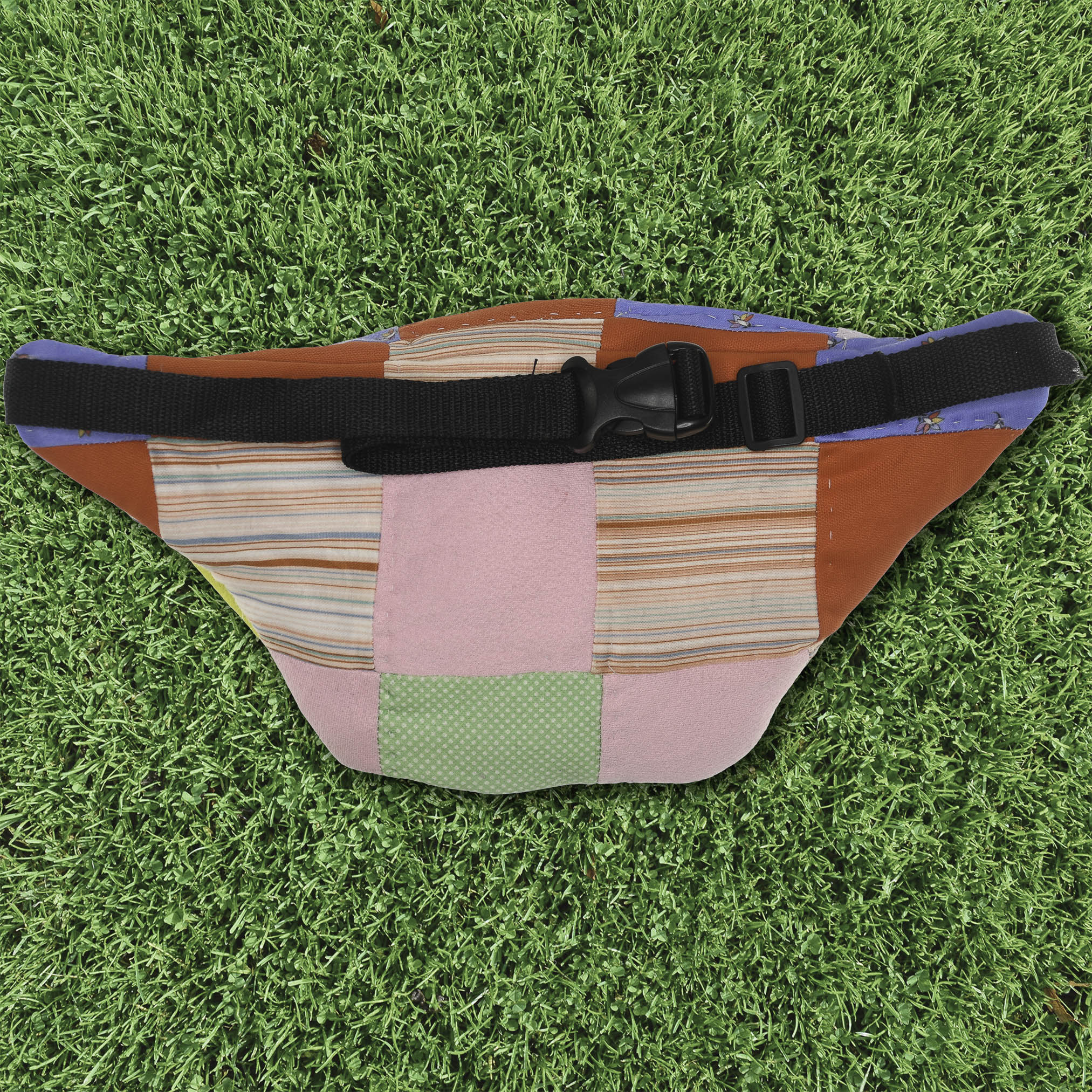 Patchwork Quilt Waist Bag | Colorblock Patchwork