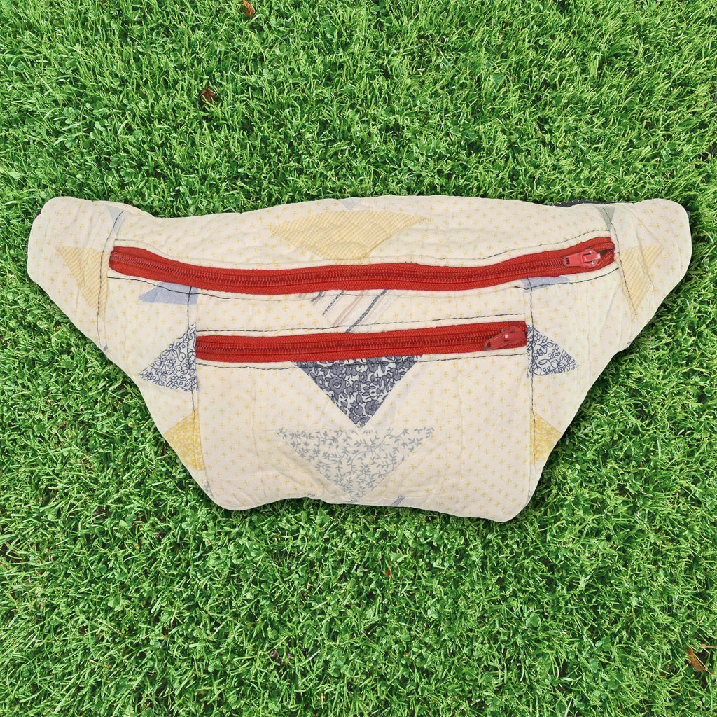 Patchwork Quilt Waist Bag | Triangle Patchwork