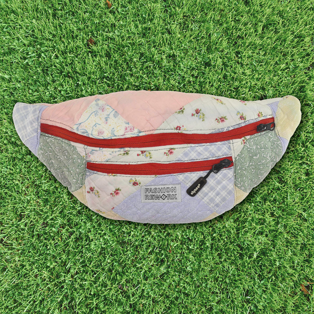 Patchwork Quilt Waist Bag | Pastel Patchwork