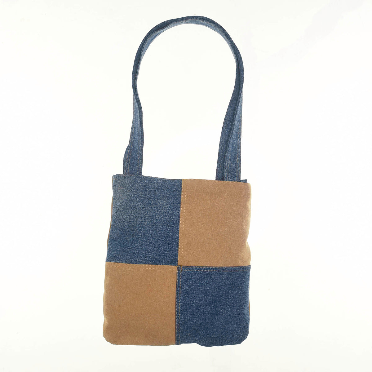 Canvas and Blue Jean Reworked Tote