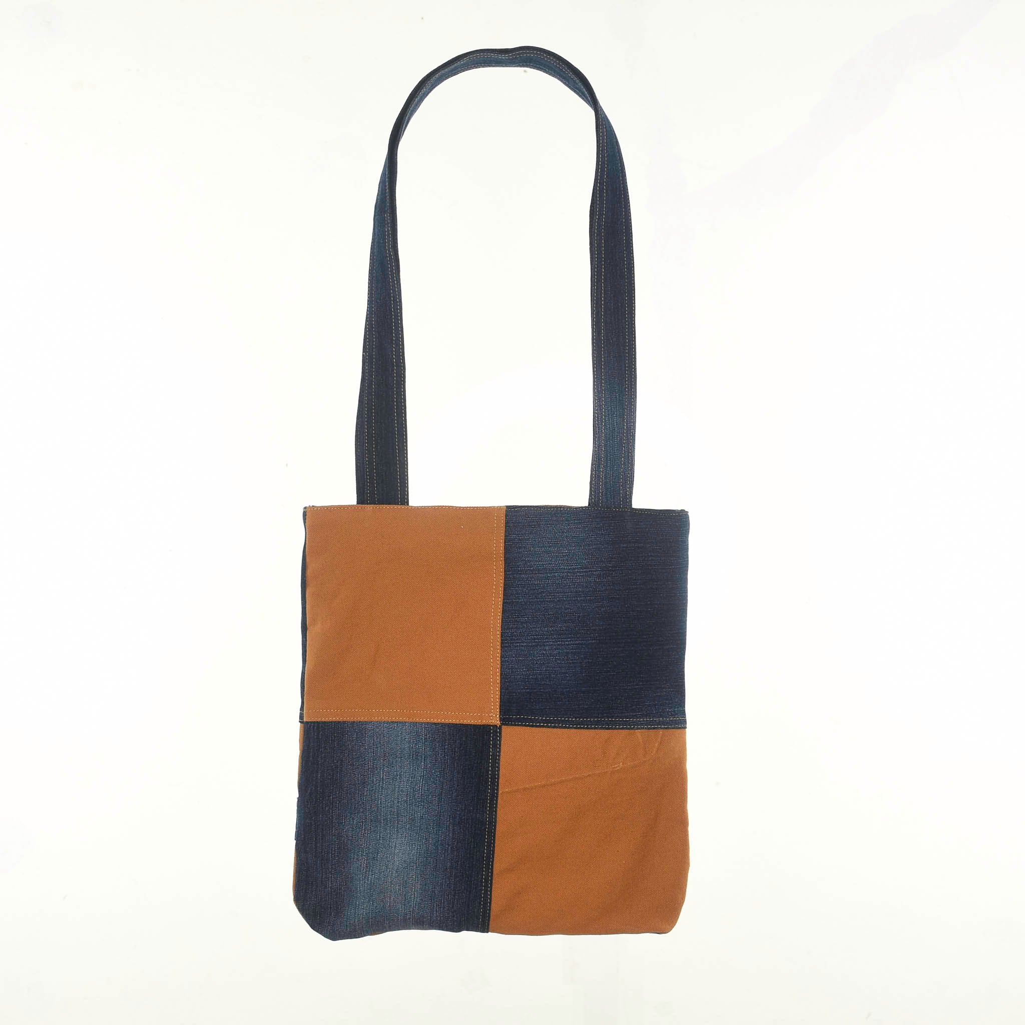 Canvas and Blue Jean Reworked Tote