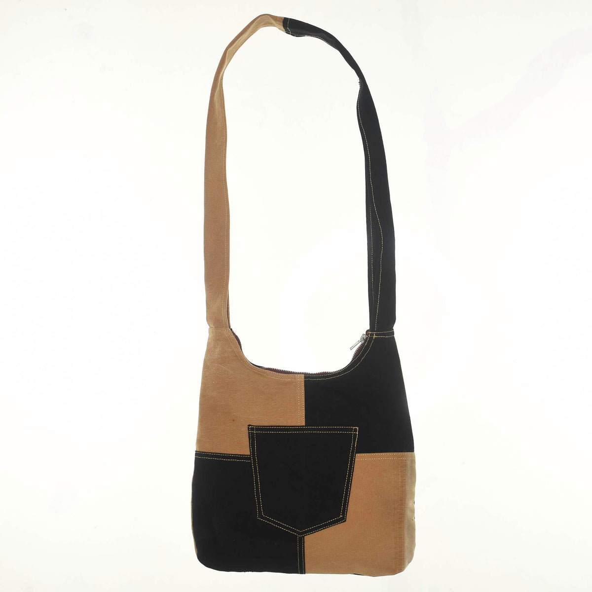 Canvas and Blue Jean Reworked Tote