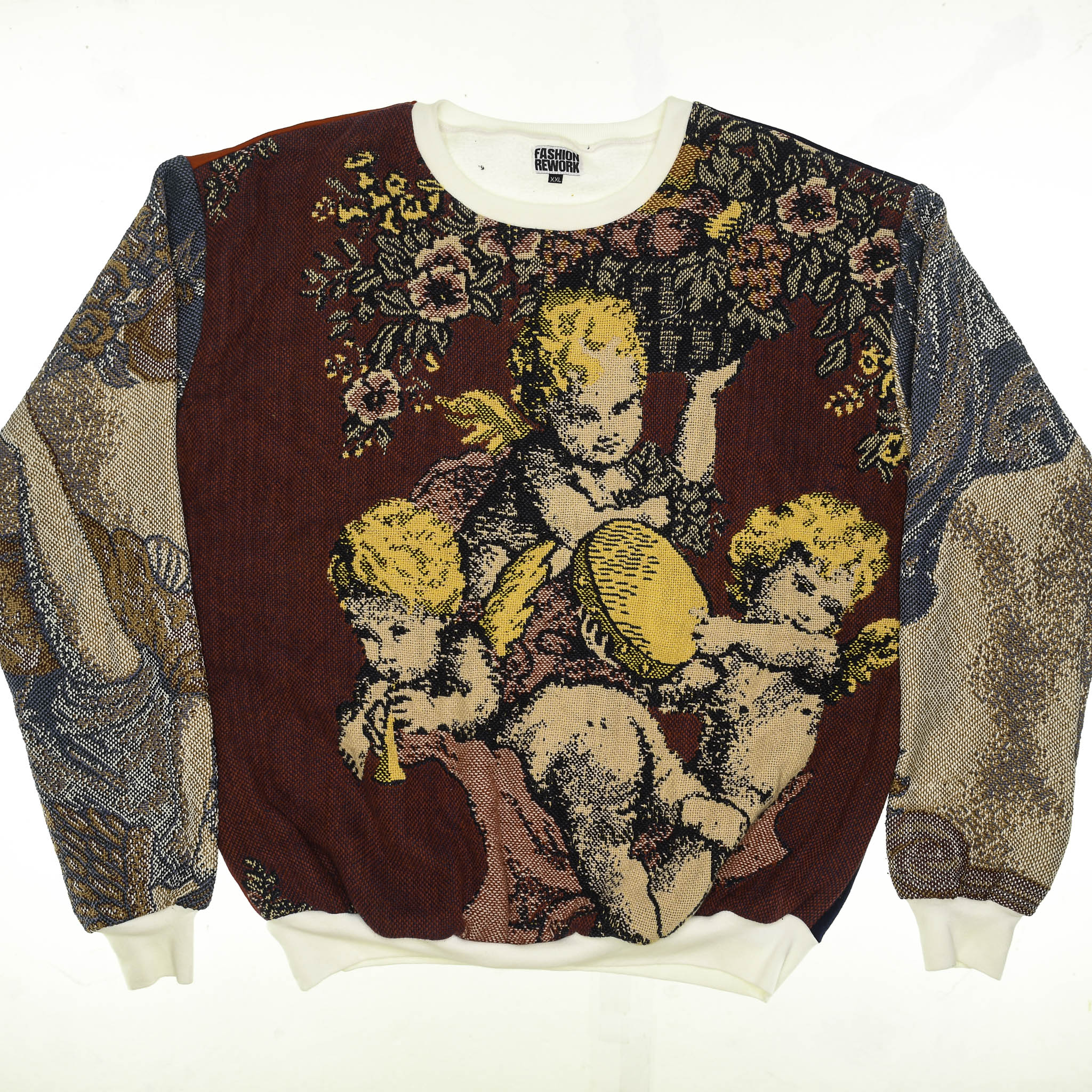 Cherub Angels Tapestry Panel Pullover