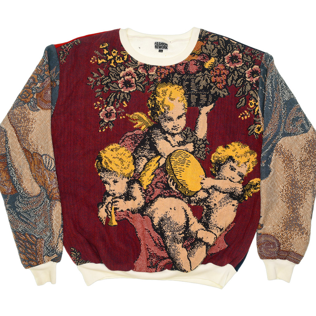 Cherub Angels Full Tapestry Panel Pullover