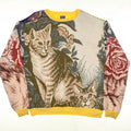 Cats & Flowers Tapestry Panel Pullover