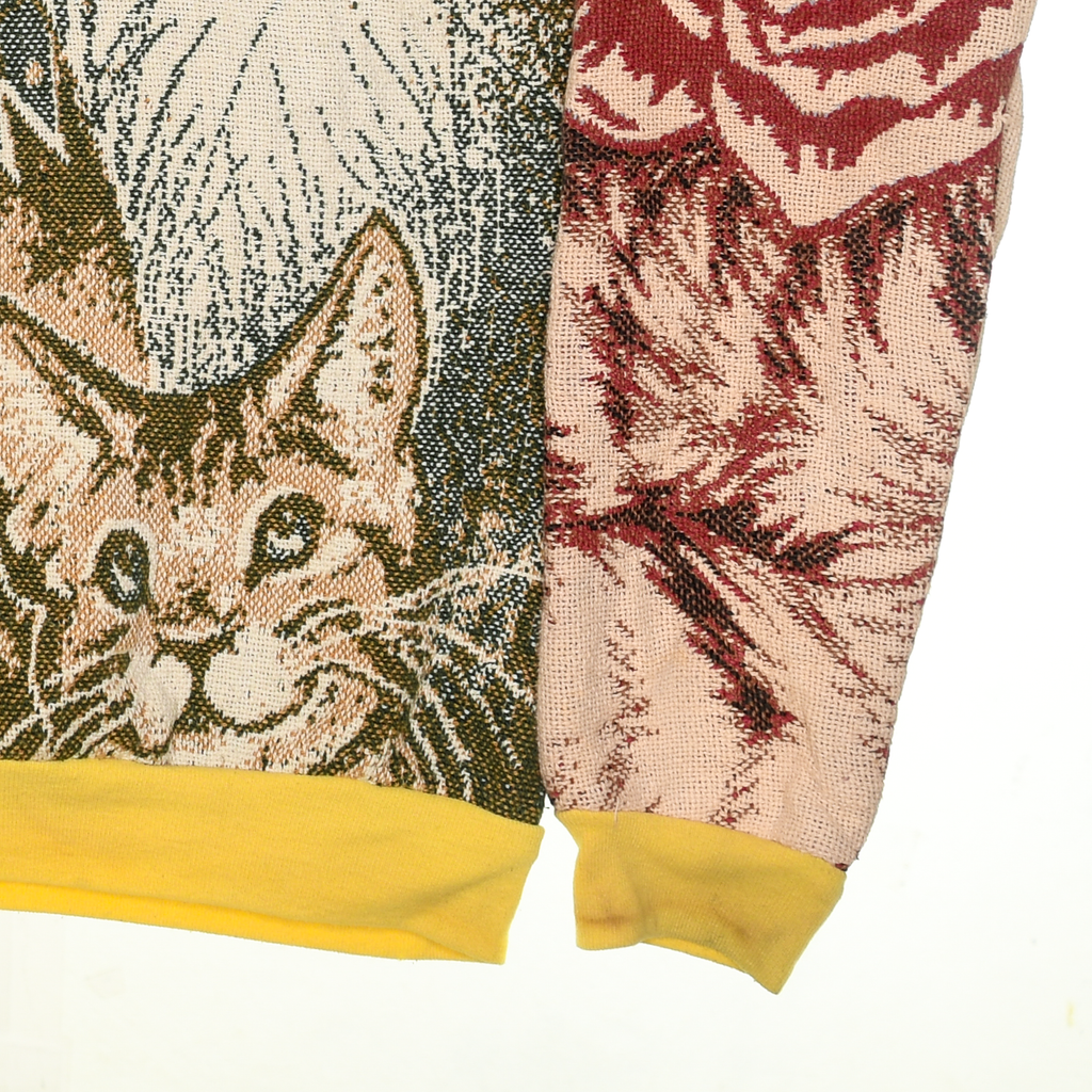 Cats & Flowers Full Tapestry Panel Pullover