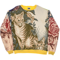 Cats & Flowers Full Tapestry Panel Pullover
