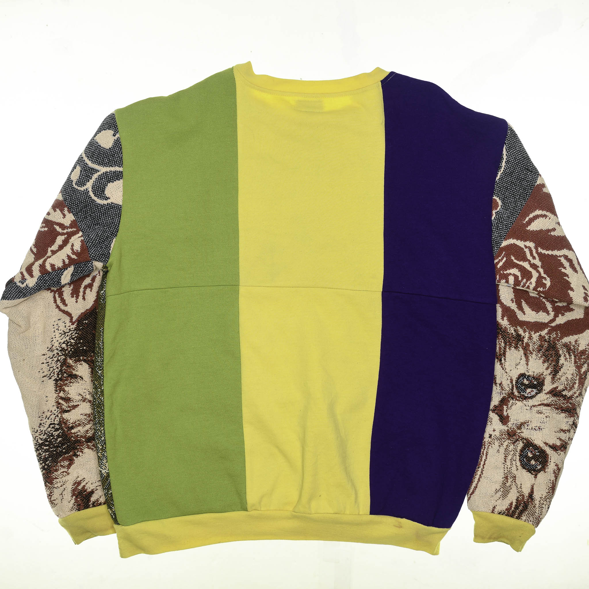 Cats & Flowers Tapestry Panel Pullover