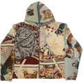 Cats Double Tapestry Zip Through