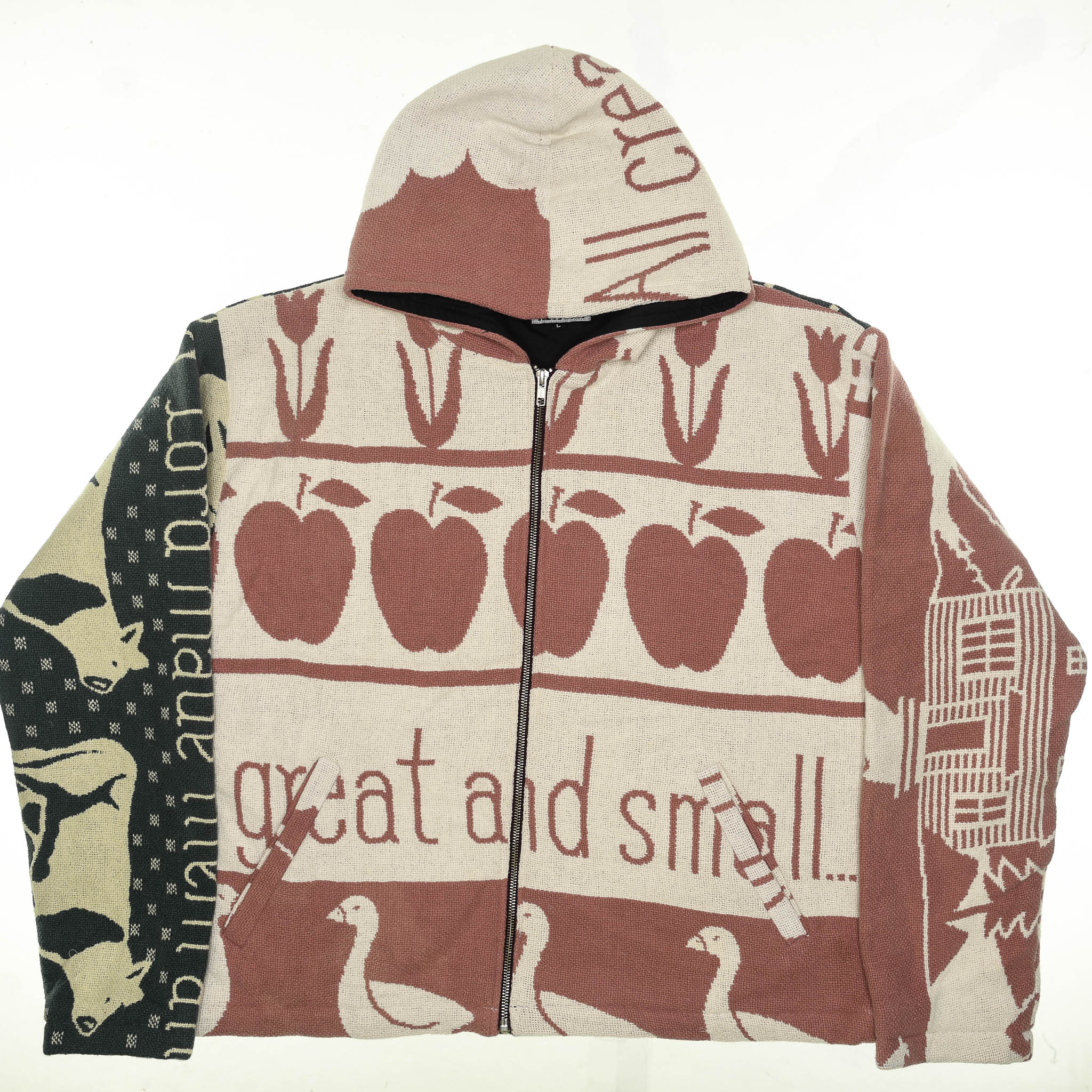 "All Creatures Great and Small" Full Tapestry Zip Through
