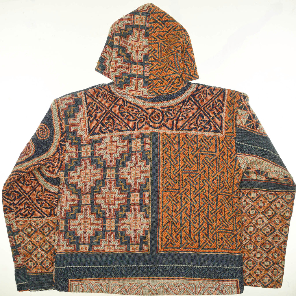 Patterned Full Zip Through Tapestry