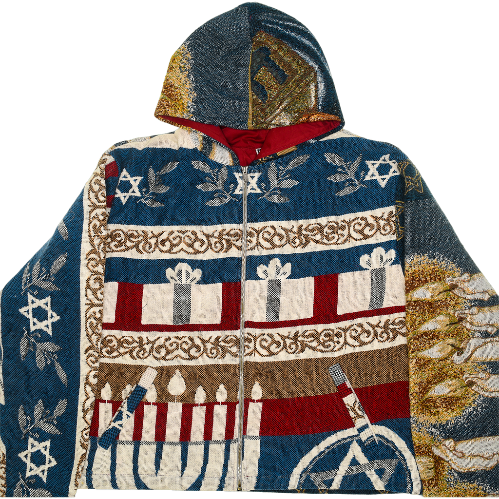 Jewish Double Tapestry Zip Through