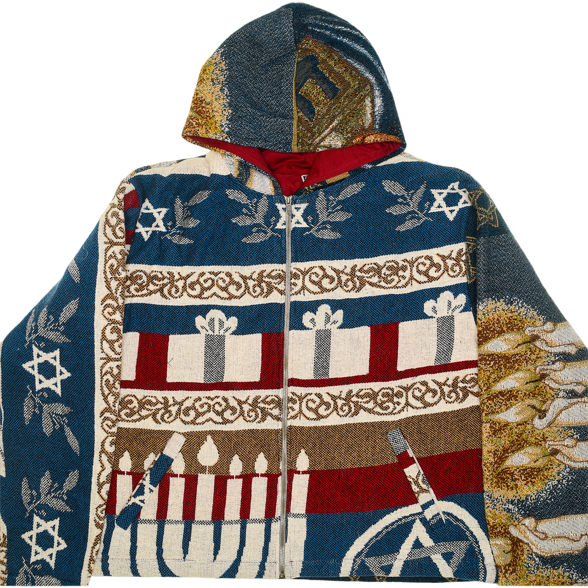 Jewish Double Tapestry Zip Through