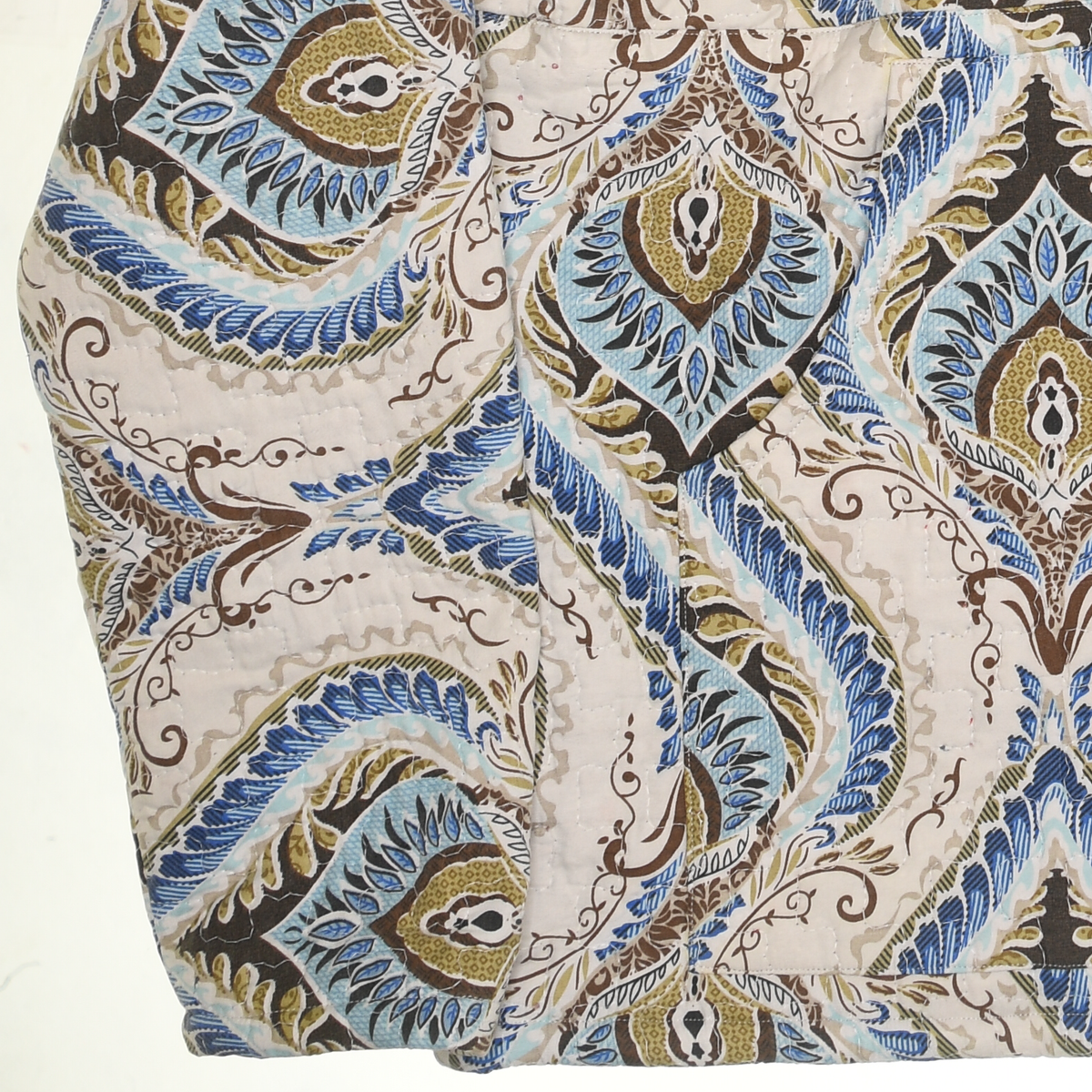 Peacock Feather Coastal Nomad Quilt Hoodie