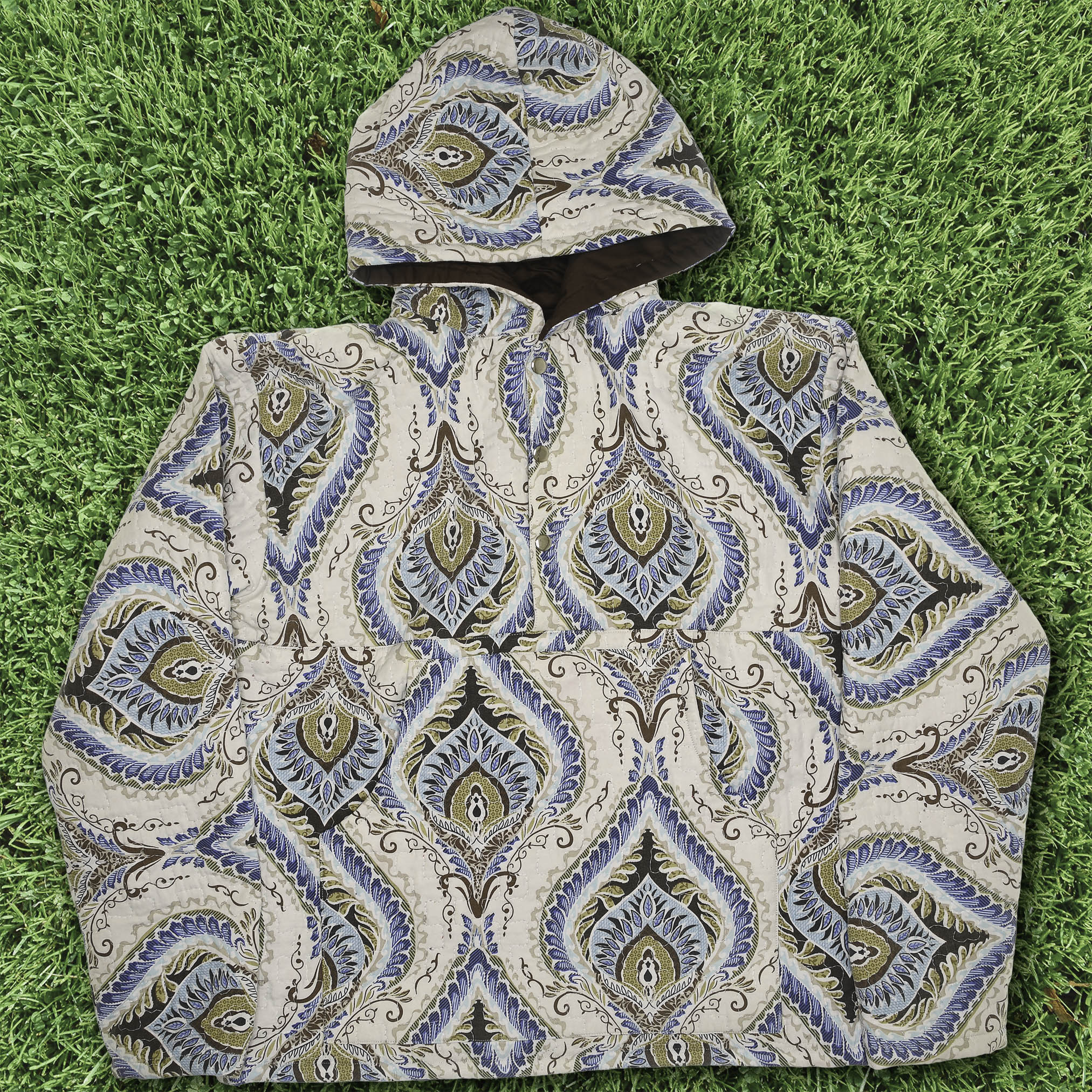 Peacock Feather Quilt Coat