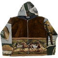 Horse Mix Double Tapestry Zip Through