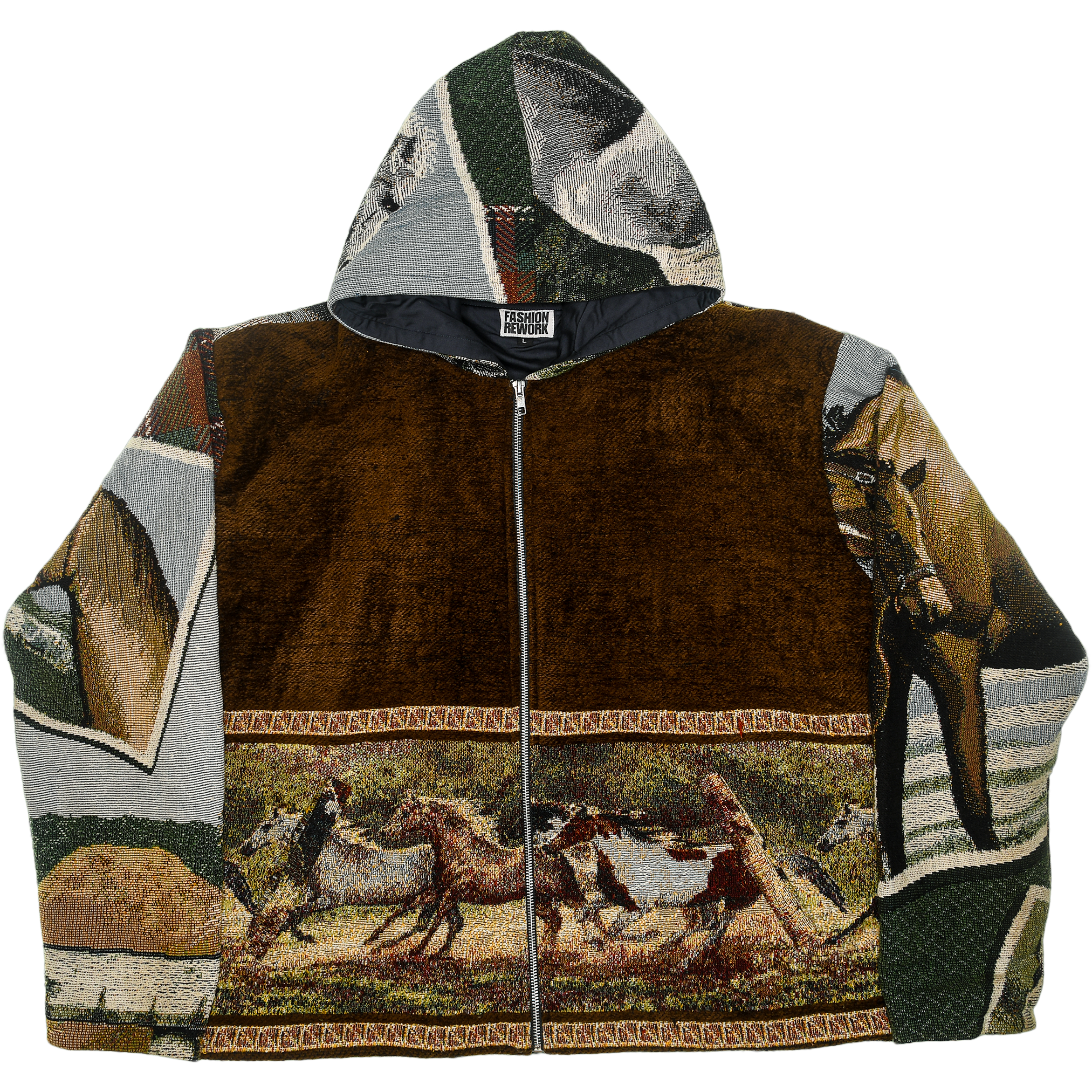 Horse Mix Double Tapestry Zip Through