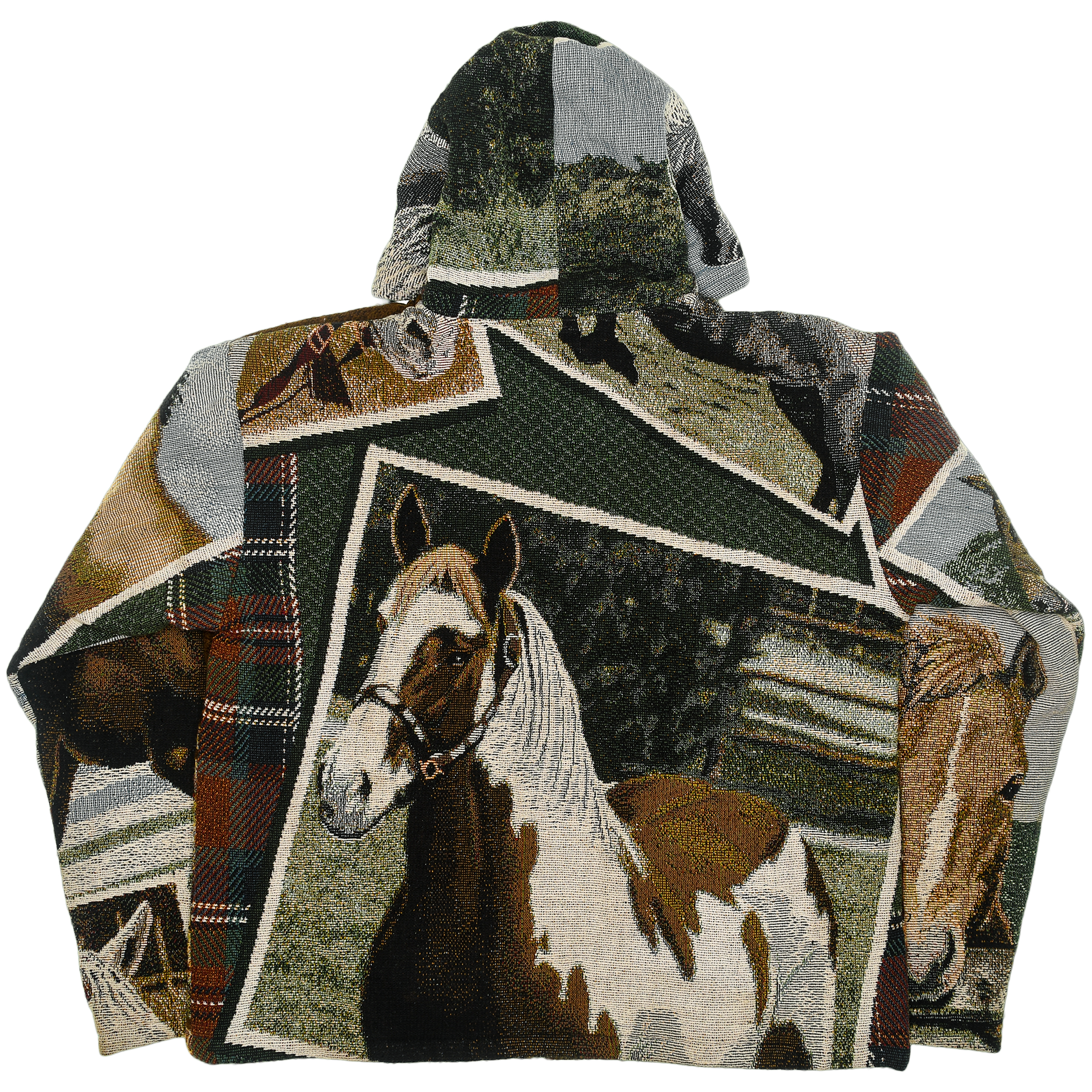 Horse Mix Double Tapestry Zip Through