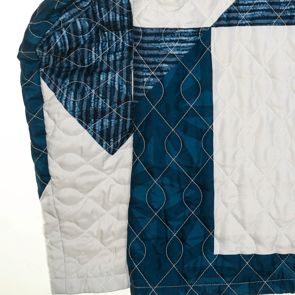 Dark Blue Triangular Coastal Nomad Hoodie