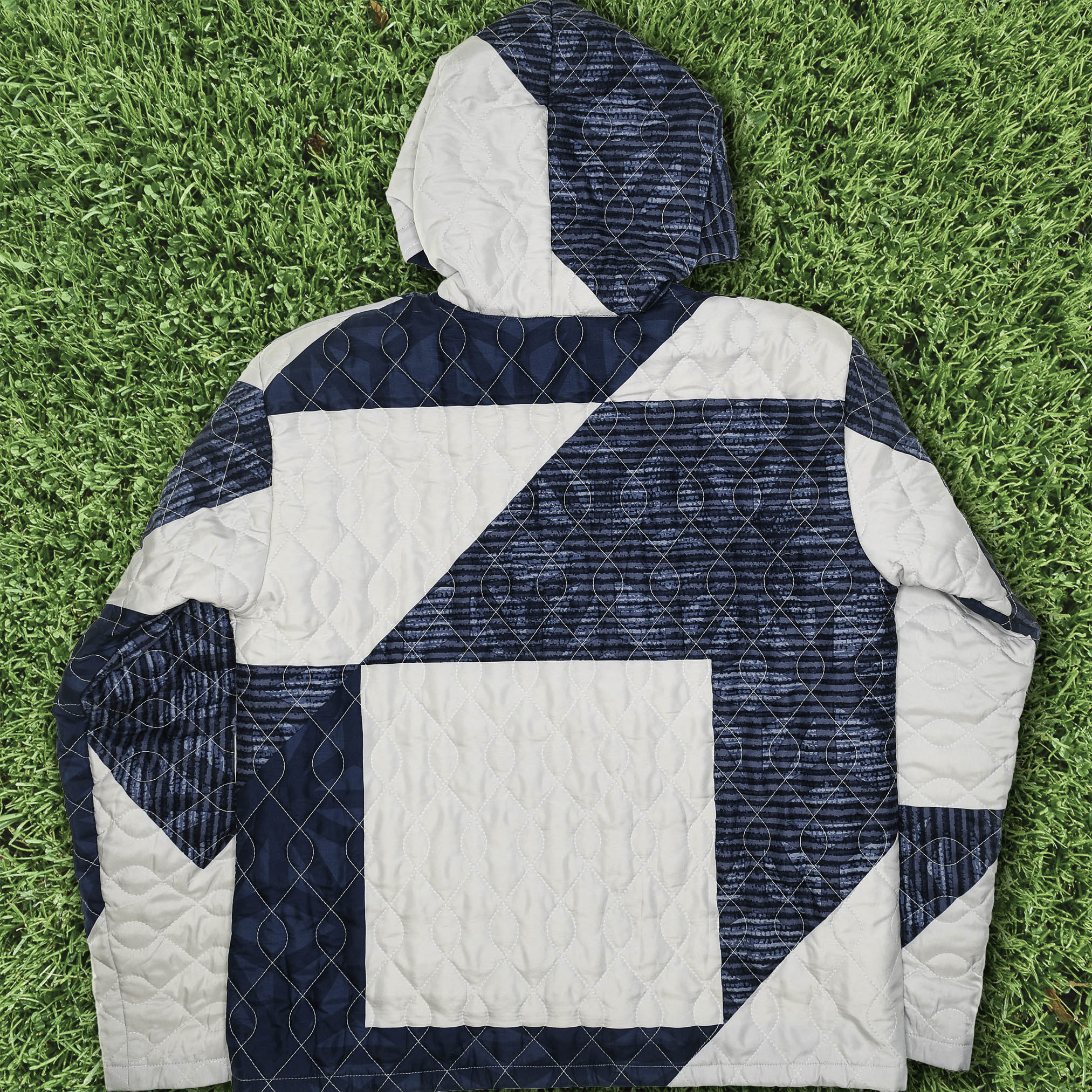 Dark Blue Triangular Coastal Nomad Hoodie