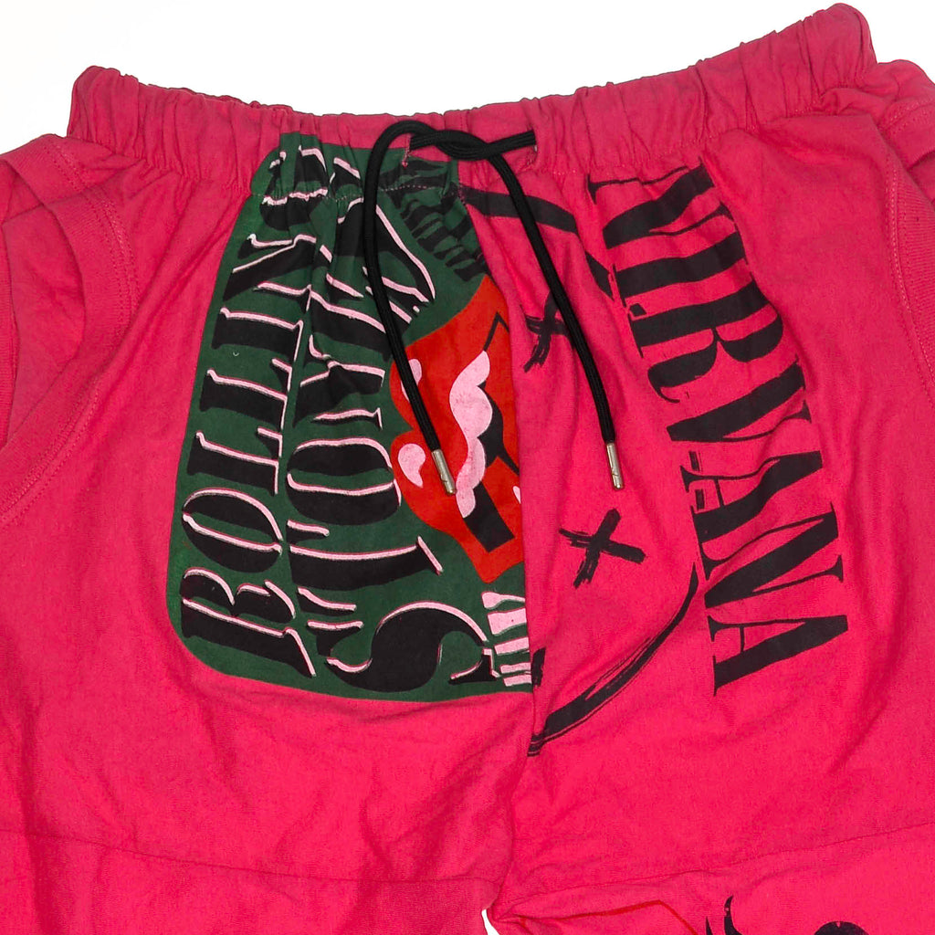 Pink Band Tee Pants