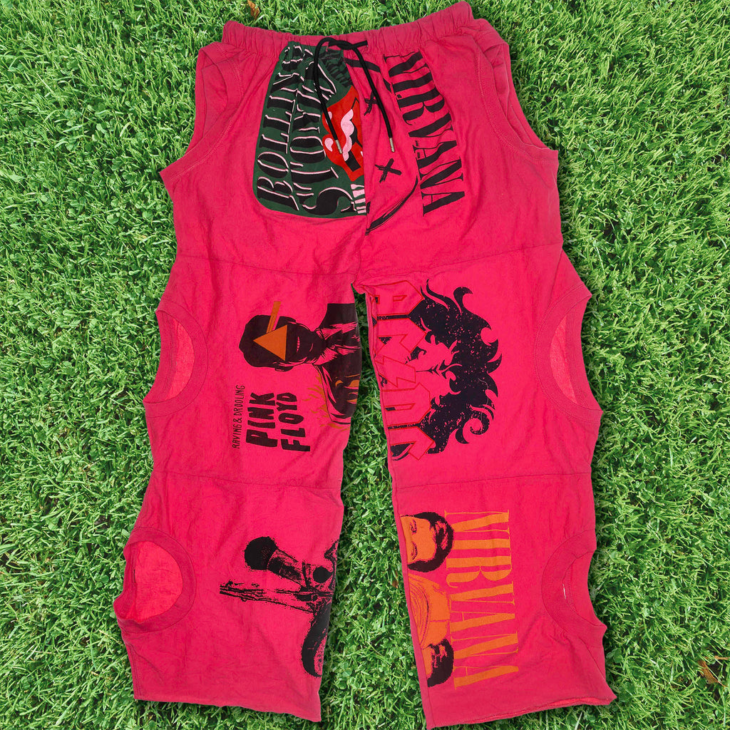 Pink Band Tee Pants