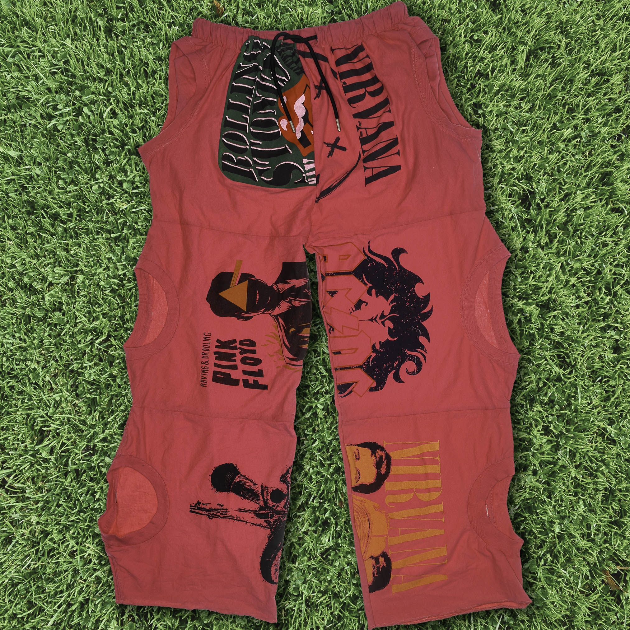 Pink Band Tee Pants