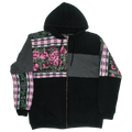 Purple Patchwork Tapestry Zip Up Hoodie