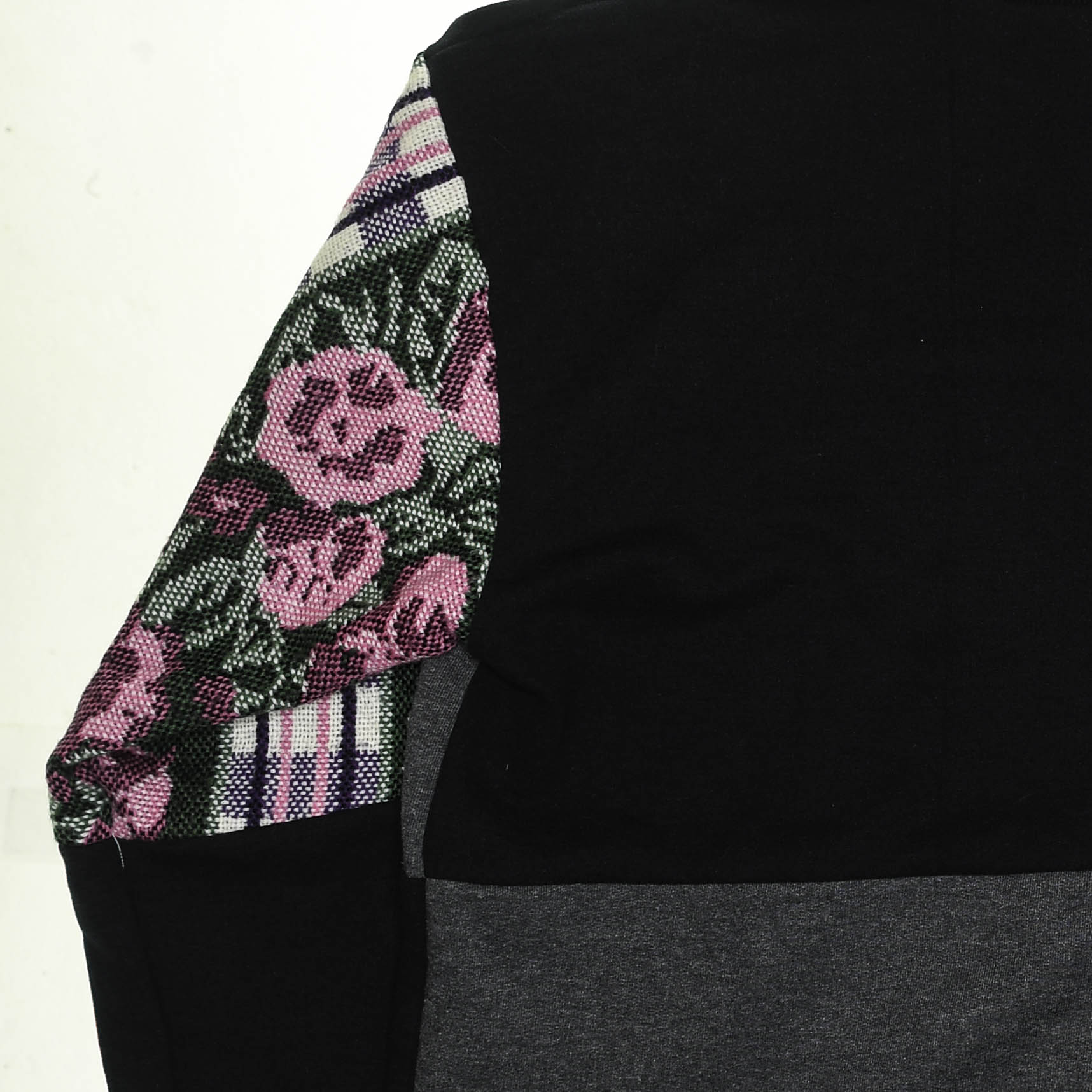 Purple Patchwork Tapestry Zip Up Hoodie