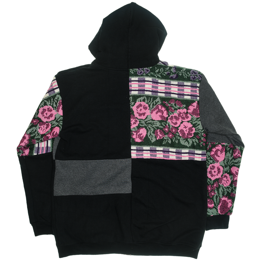 Purple Patchwork Tapestry Zip Up Hoodie