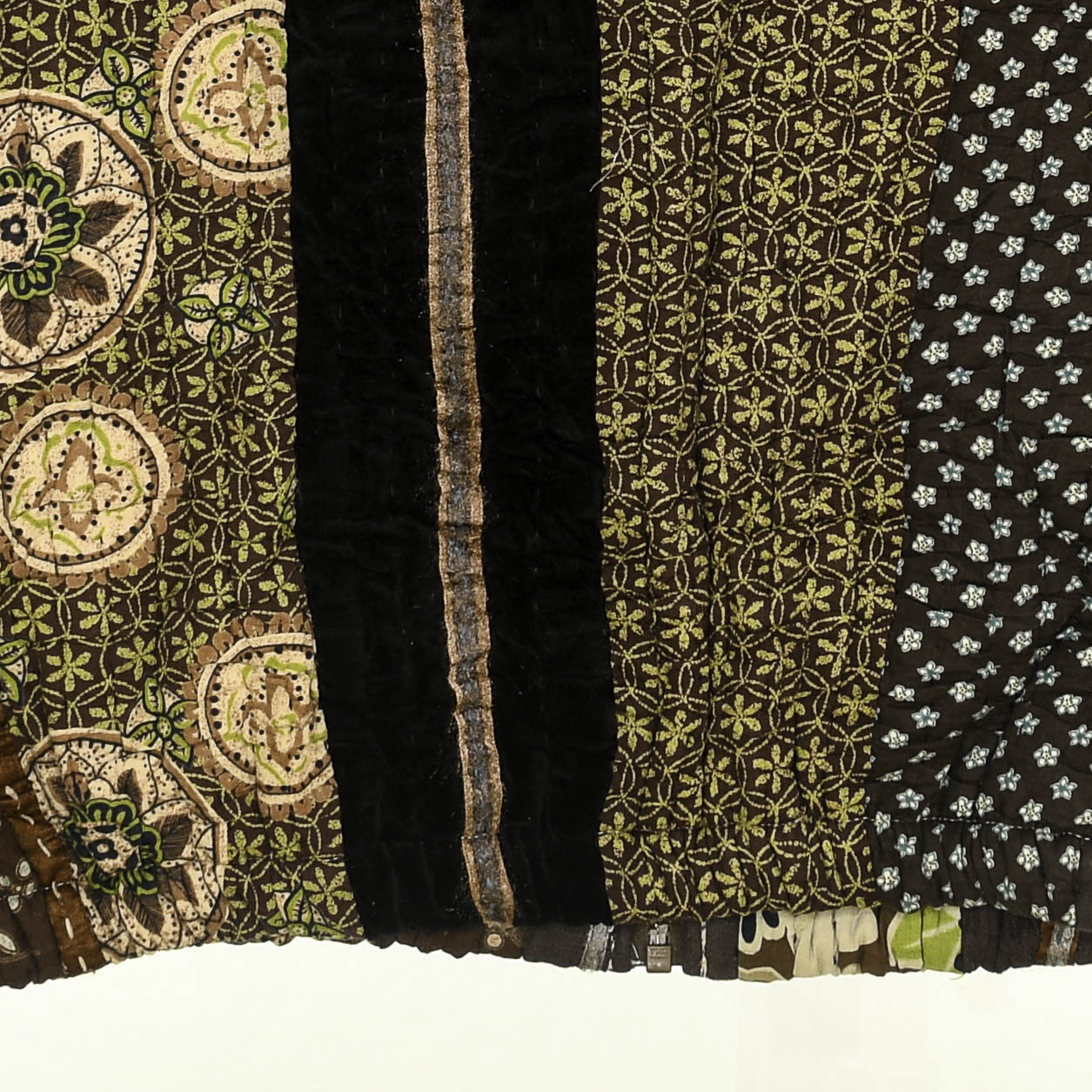 Brown Floral Quilt Bomber Jacket