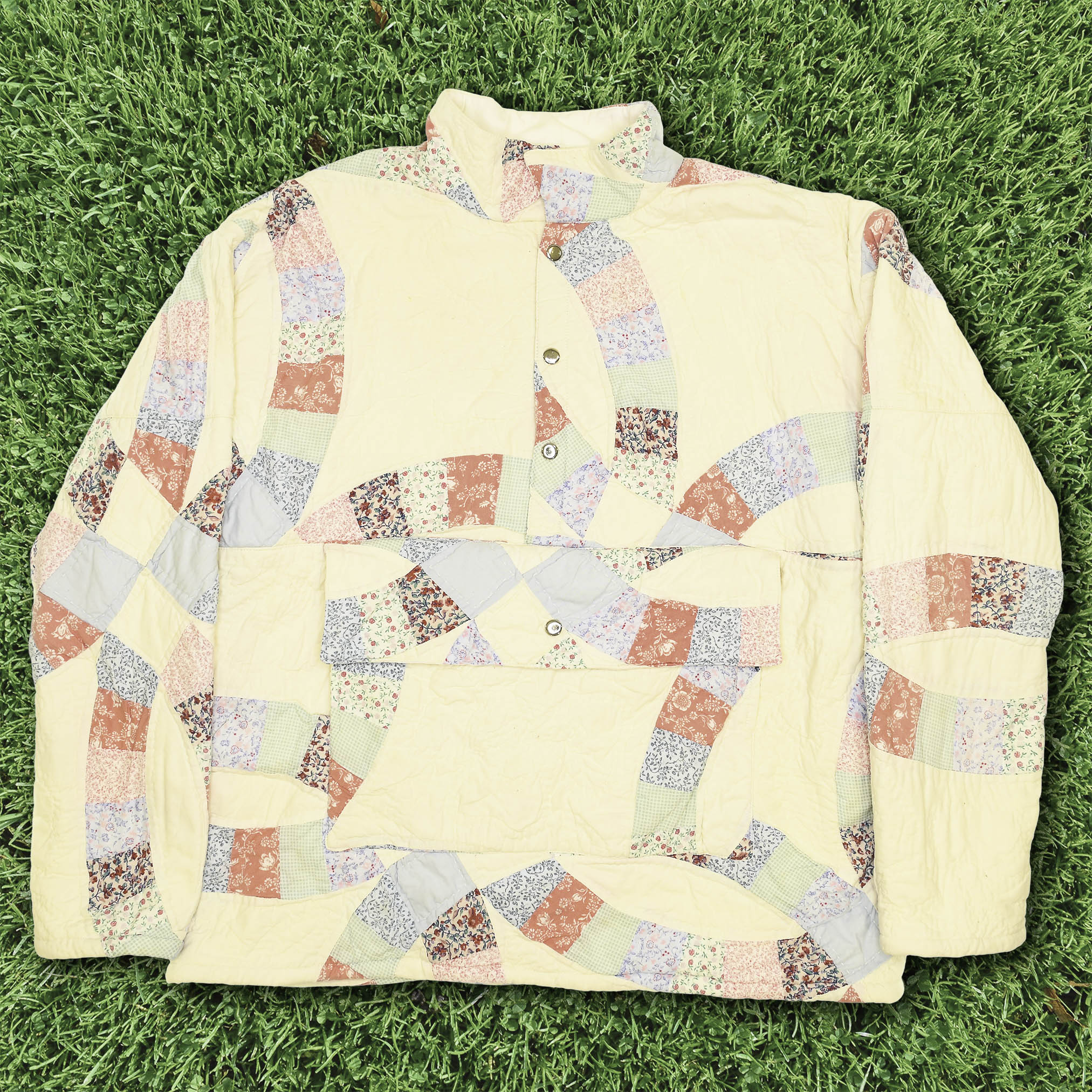 Pastel Patchwork Trailblazer Quilt Pullover