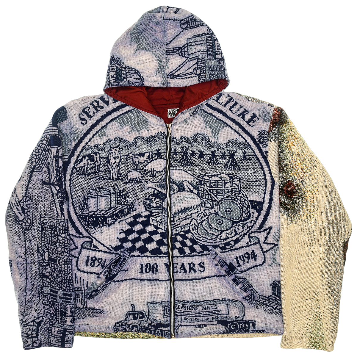 Farm Land Double Tapestry Zip Coat
