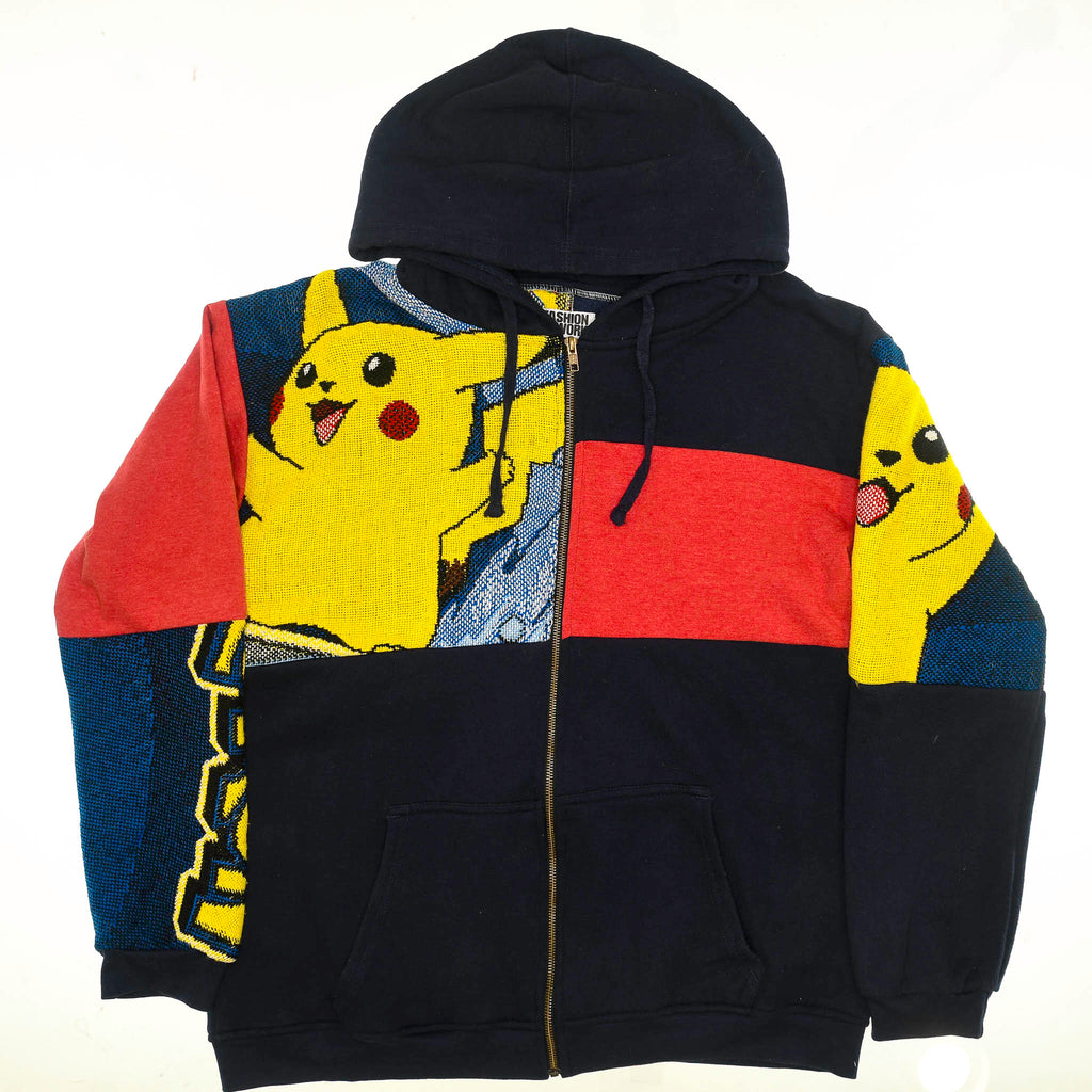 Pikachu Patchwork Tapestry Zip Up