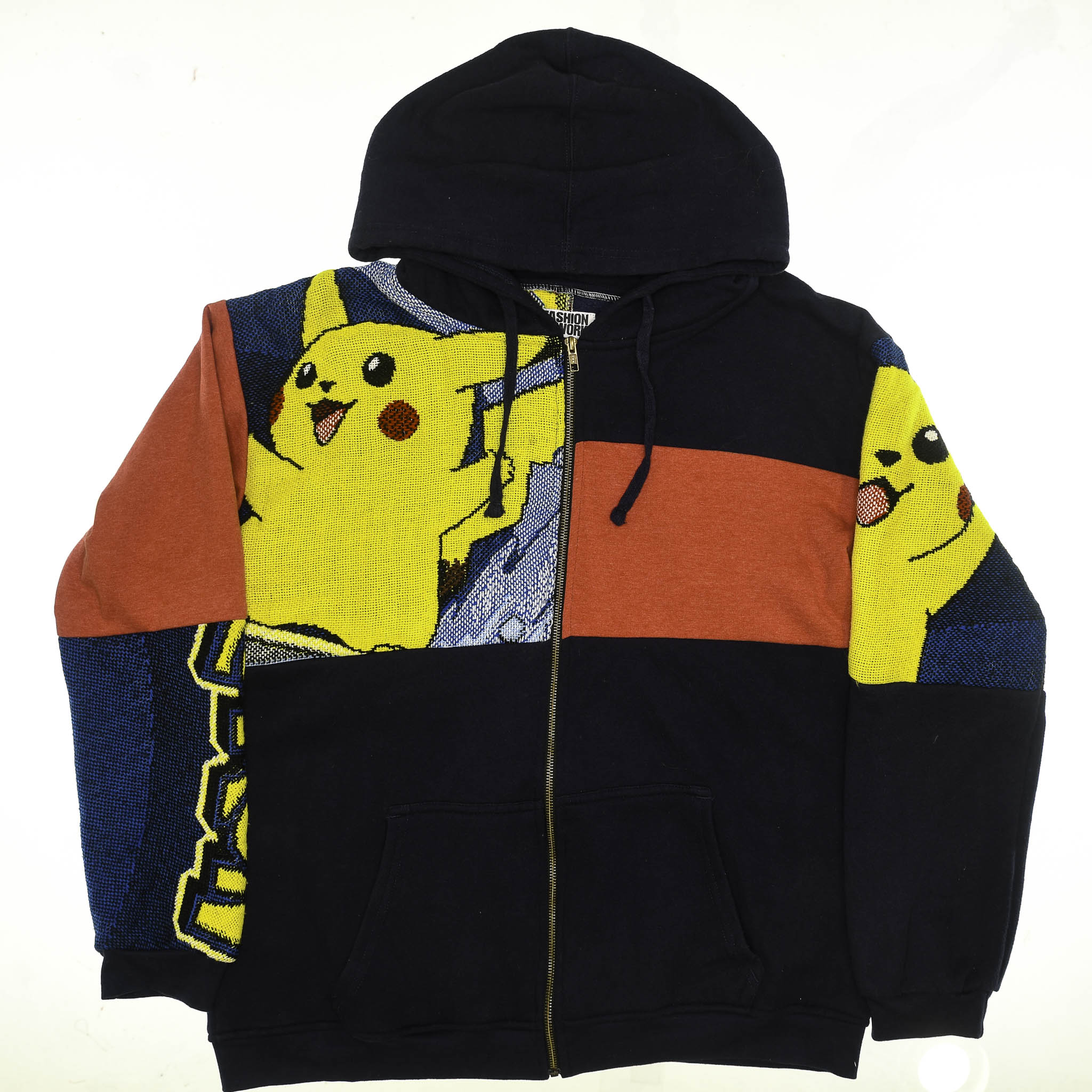 Pikachu Patchwork Tapestry Zip Up