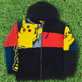 Pikachu Patchwork Tapestry Zip Up