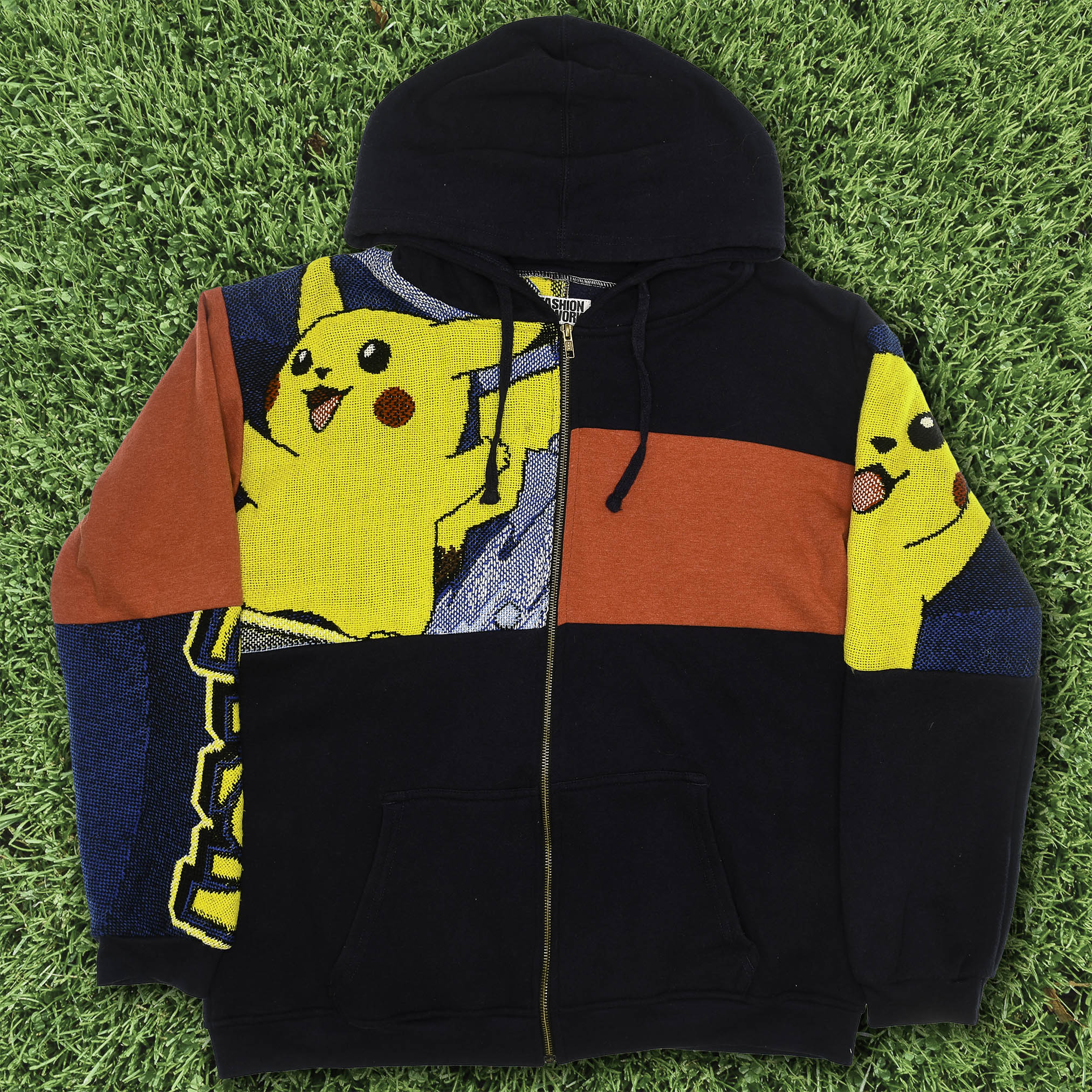 Pikachu Patchwork Tapestry Zip Up