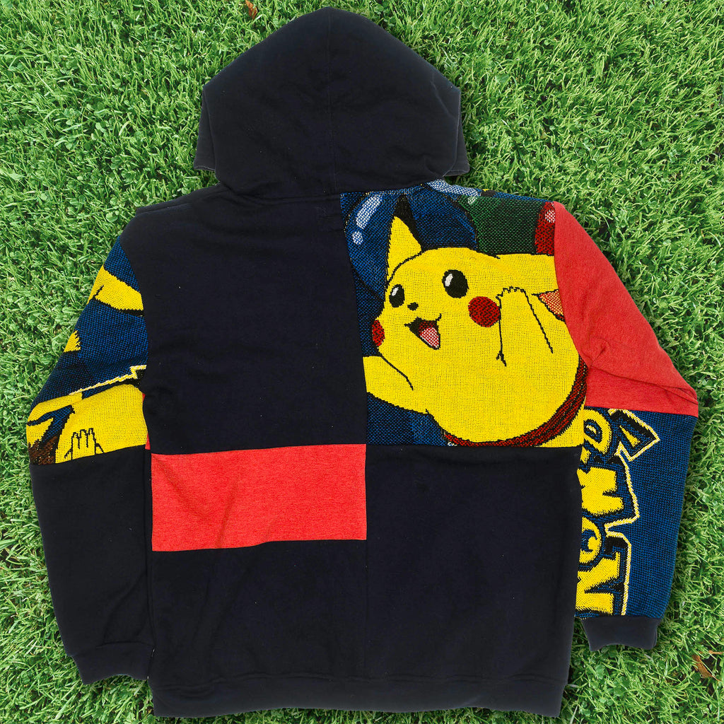 Pikachu Patchwork Tapestry Zip Up