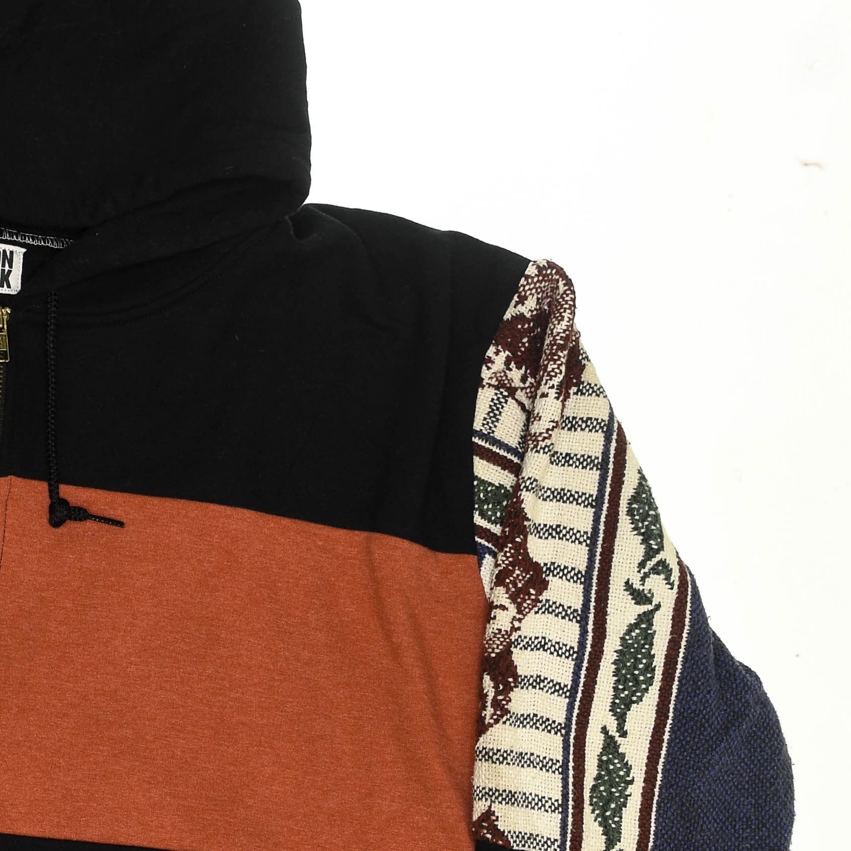 Floral Wallpaper Patchwork Tapestry Zip Up