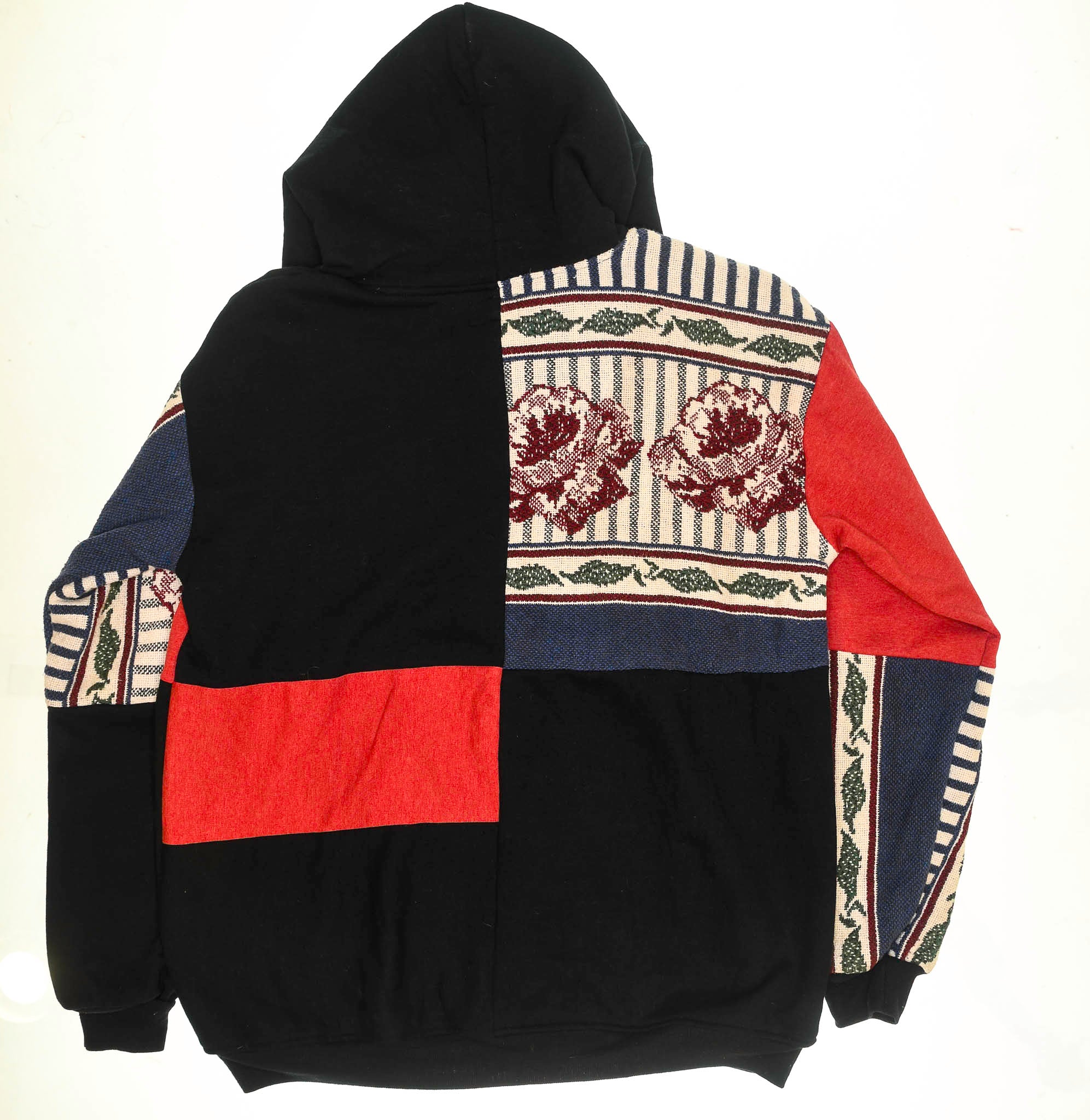 Floral Wallpaper Patchwork Tapestry Zip Up