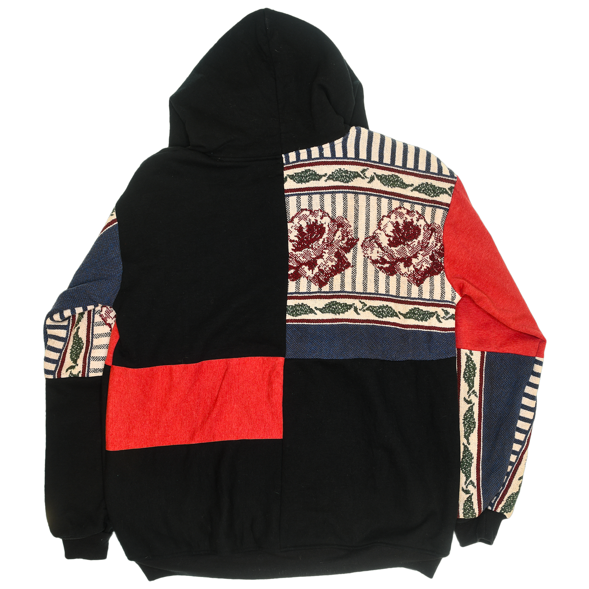 Floral Wallpaper Patchwork Tapestry Zip Up