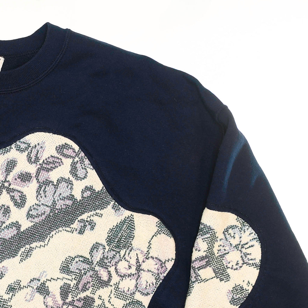 Dainty Purple Florals Amoeba Tapestry Pullover