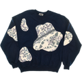 Dainty Purple Florals Amoeba Tapestry Pullover