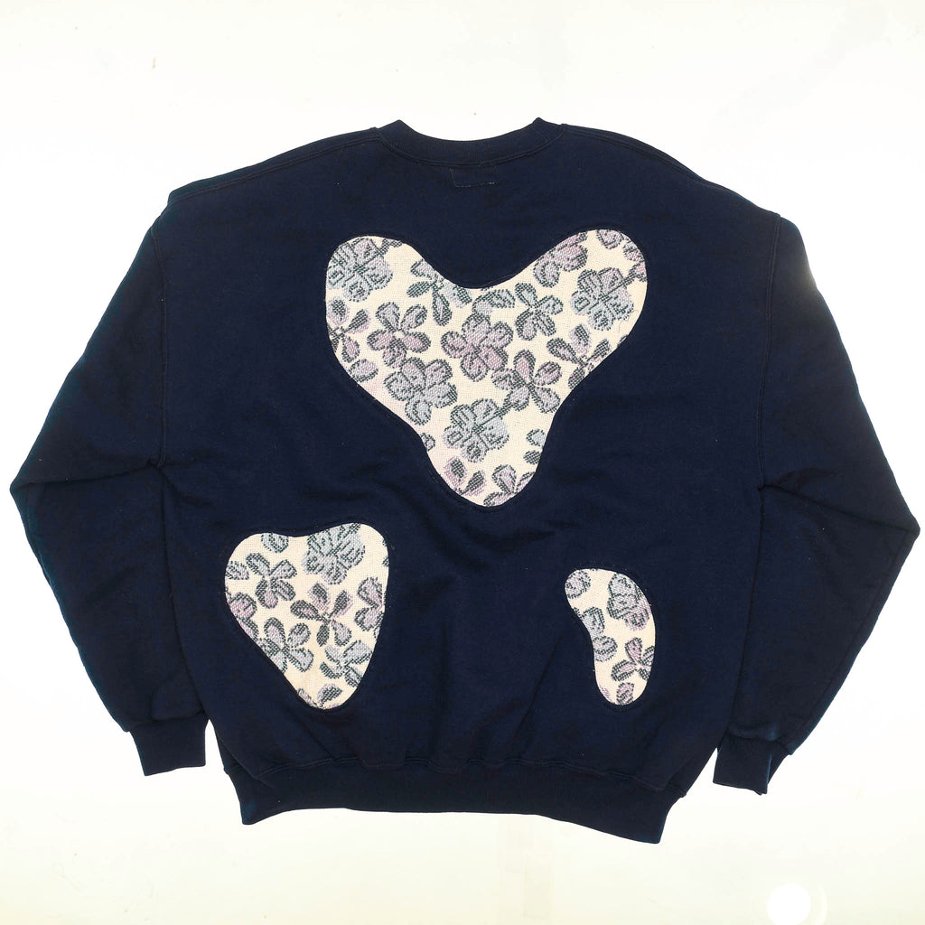 Dainty Purple Florals Amoeba Tapestry Pullover