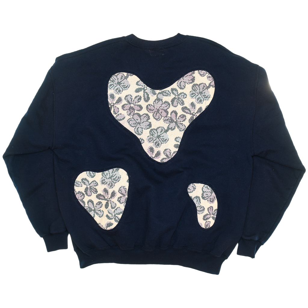 Dainty Purple Florals Amoeba Tapestry Pullover