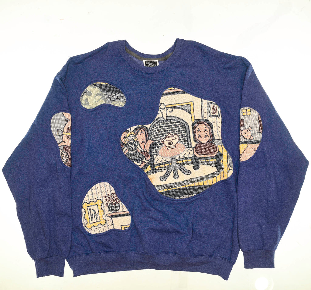 Victorian Doll House Amoeba Tapestry Pullover