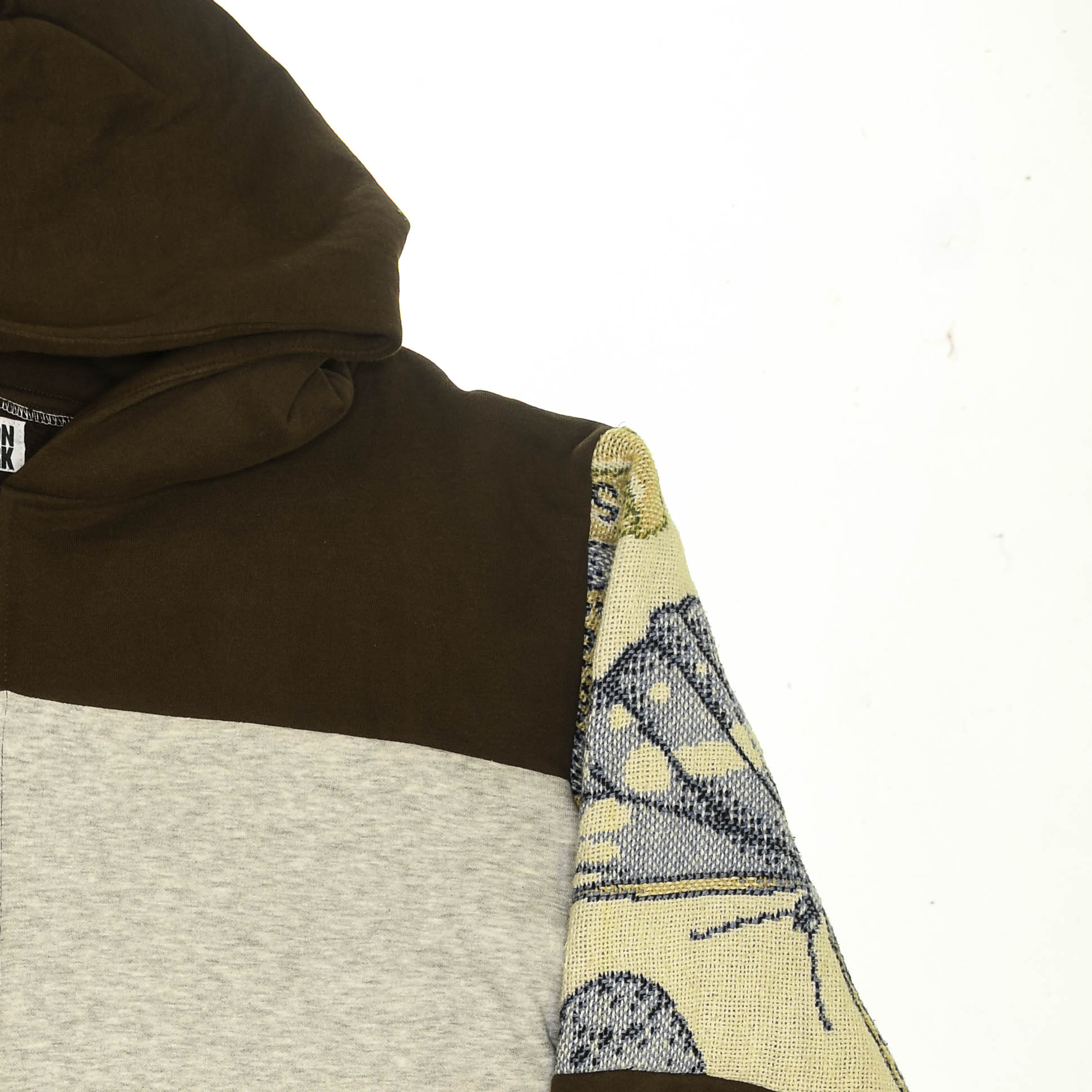 Garden Scene Patchwork Tapestry Zip Up