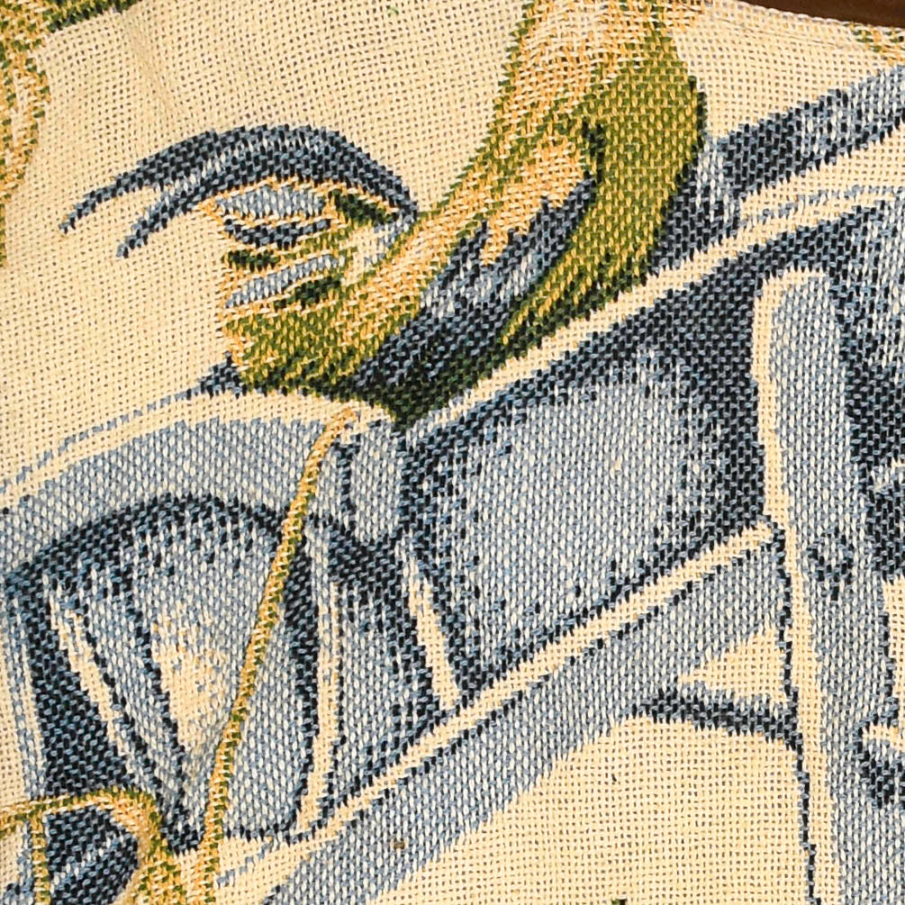Garden Scene Patchwork Tapestry Zip Up
